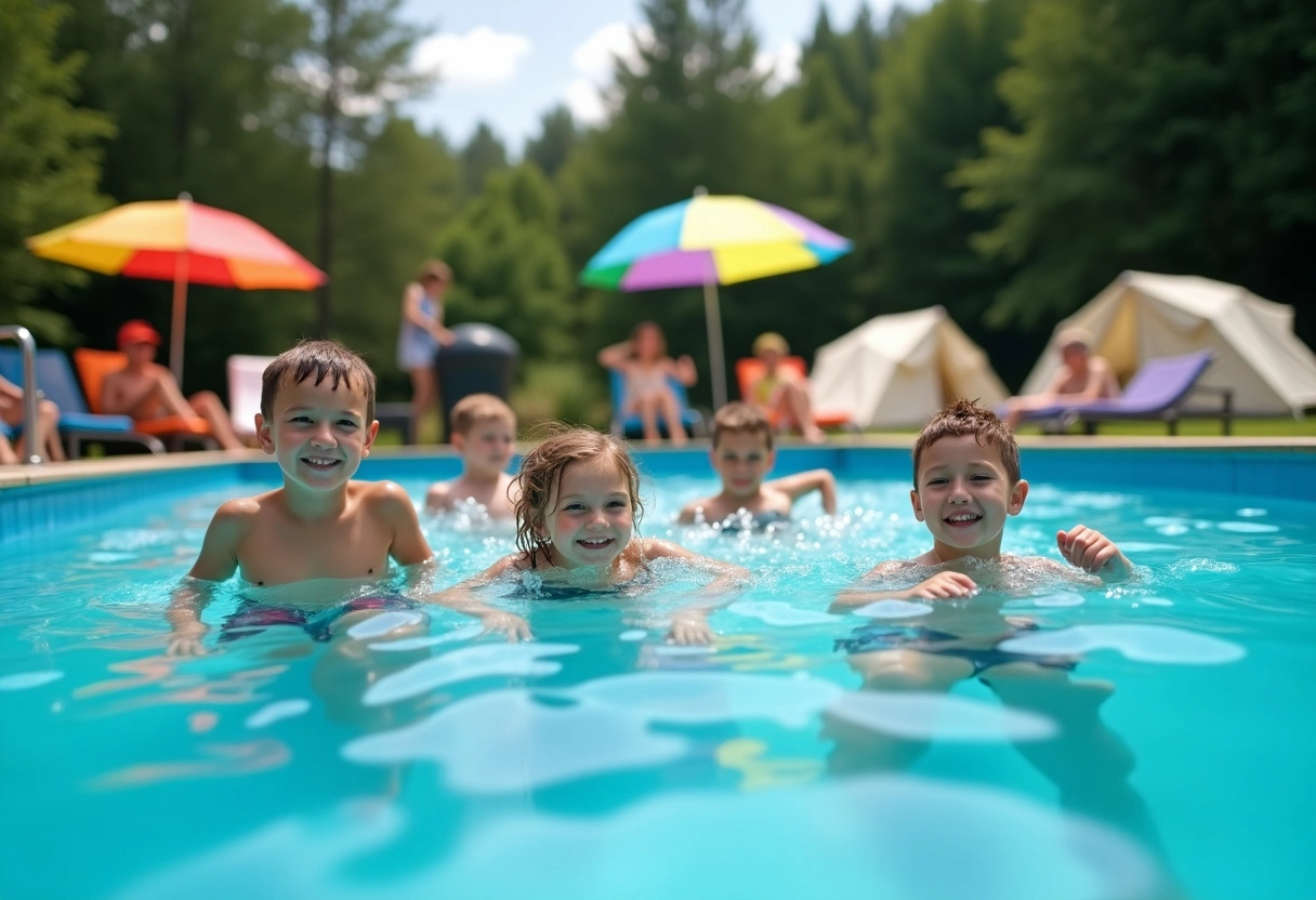 camping piscine